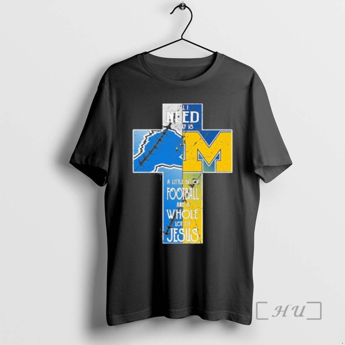 Trending All I Need Today Is A Little Bit Of Lions And Wolverines A Whole Shirt Hoodie Sweatshirt | PurePodTees.com