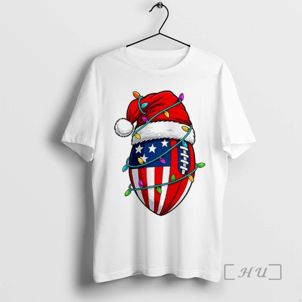Trending American Flag Football Christmas Shirt Hoodie Sweatshirt | PurePodTees.com