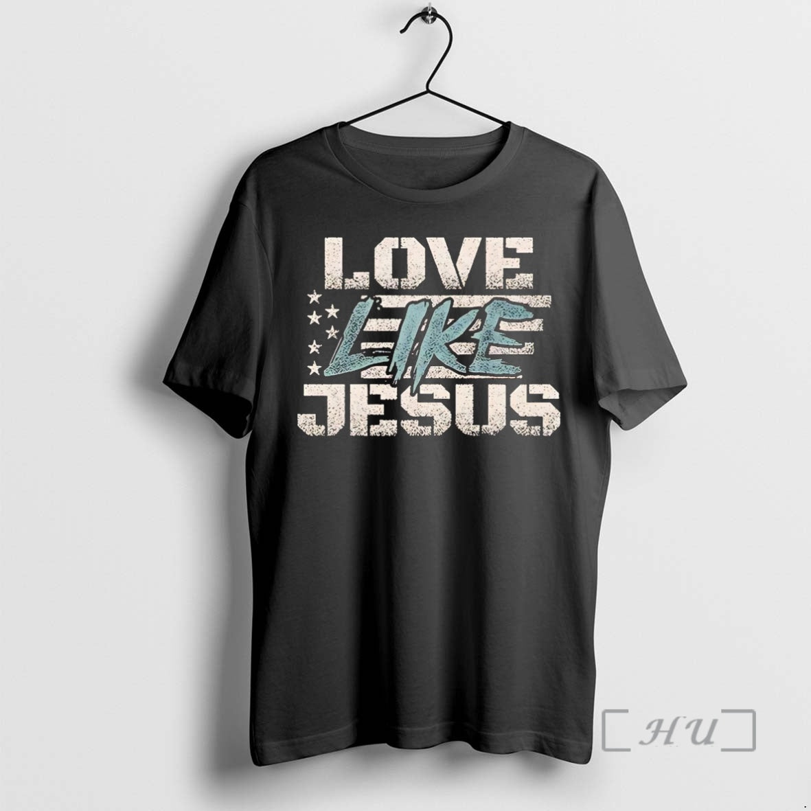 Trending American Flag Love Like Jesus Shirt Hoodie Sweatshirt | PurePodTees.com