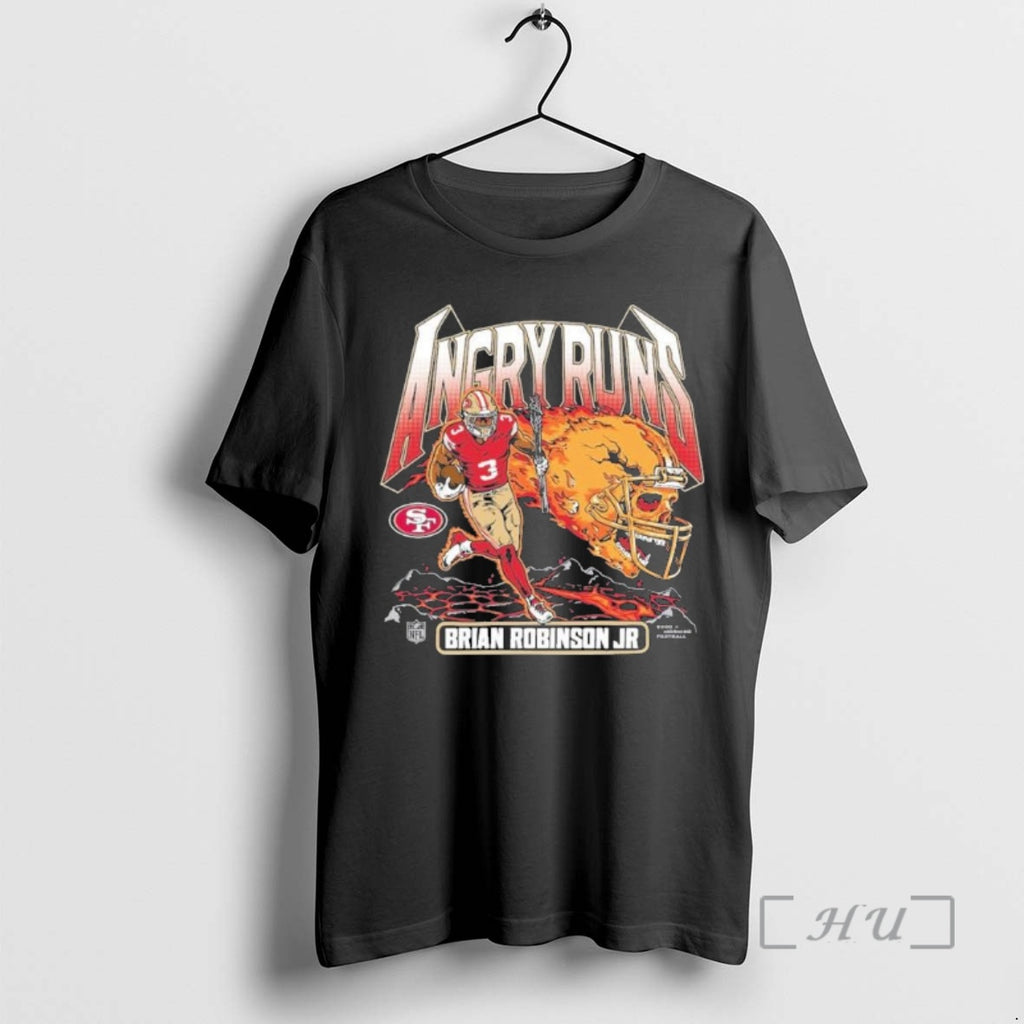 Trending Angry Runs 2025 Brian Robinson 49ers Shirt Hoodie Sweatshirt | PurePodTees.com