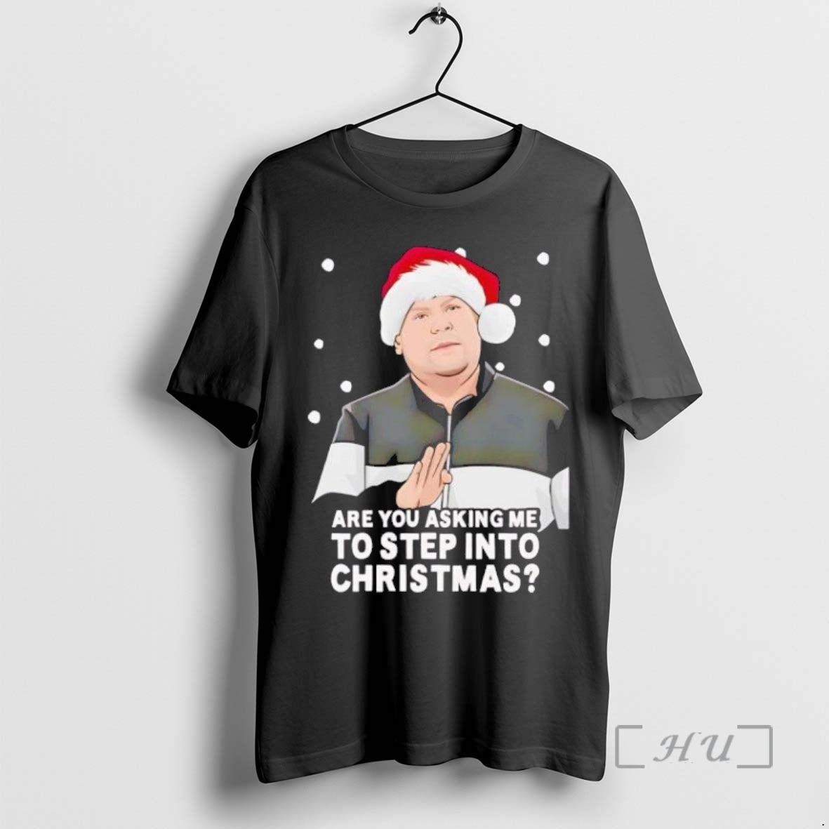 Trending Are You Asking Me To Step Into Christmas Gavin And Stacey Black Premium Shirt Hoodie Sweatshirt | PurePodTees.com