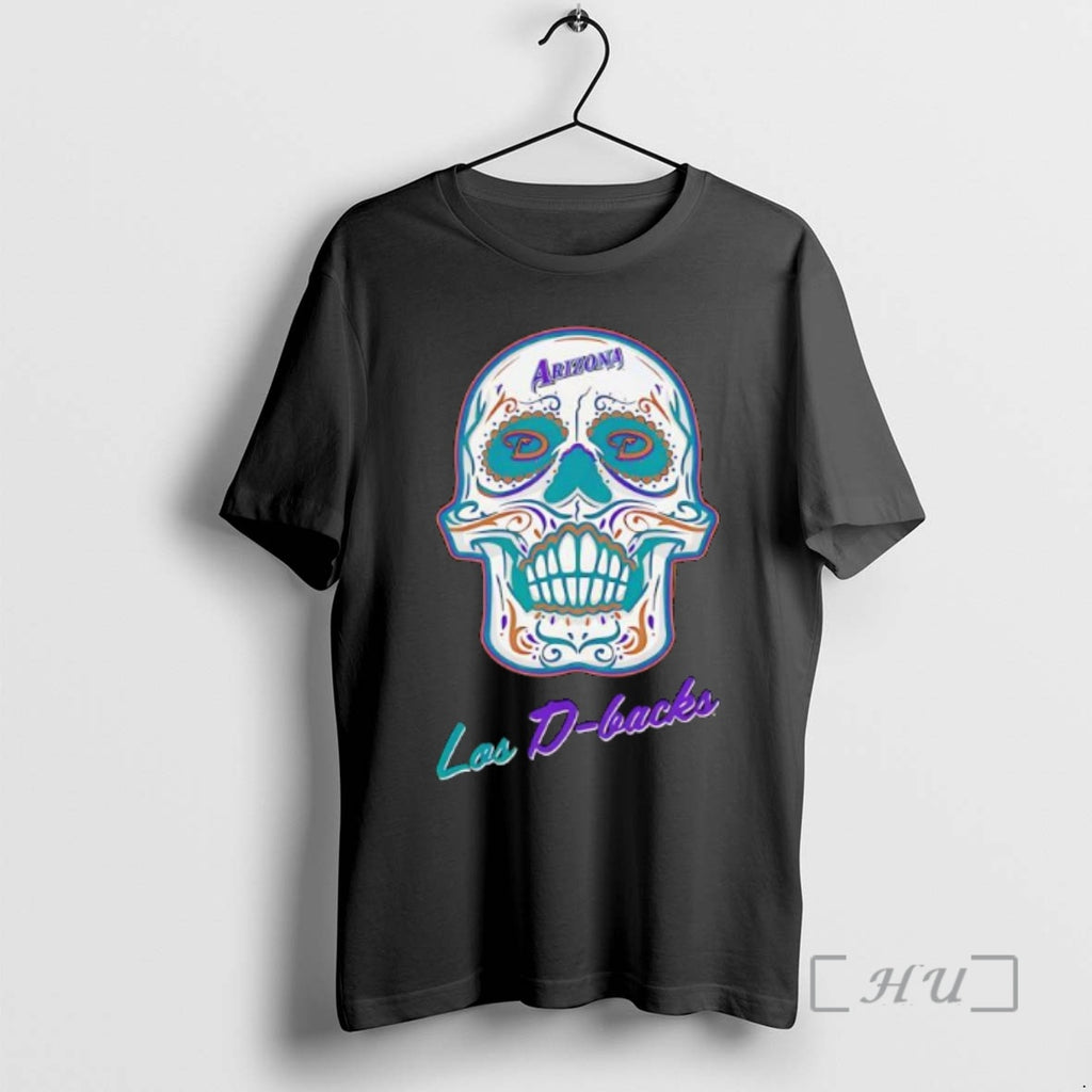 Trending Arizona Diamondbacks X Sugar Skull Shirt Hoodie Sweatshirt | PurePodTees.com