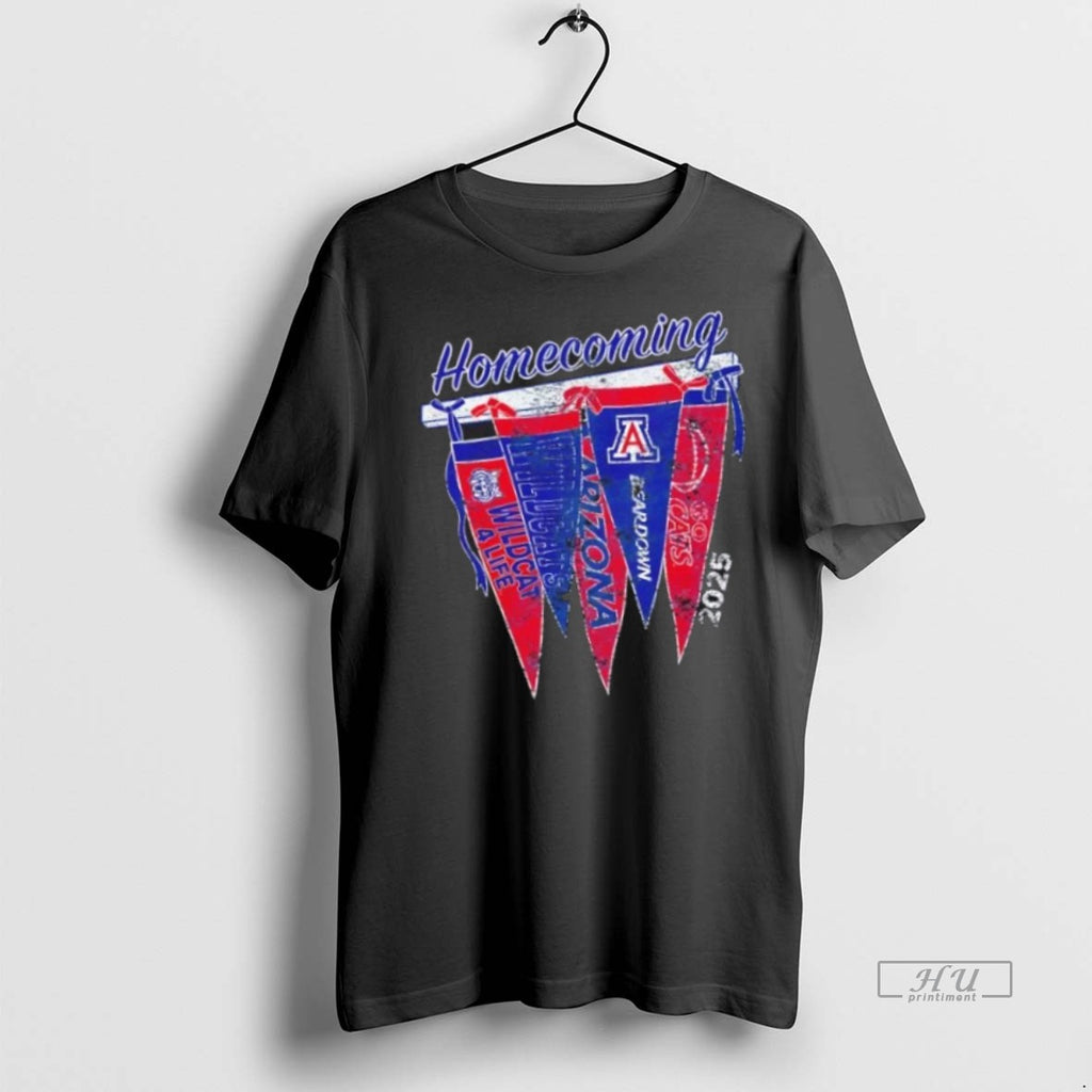 Trending Arizona Wildcats Homecoming 2025 Pennant Graphic Tee Shirt Sweater