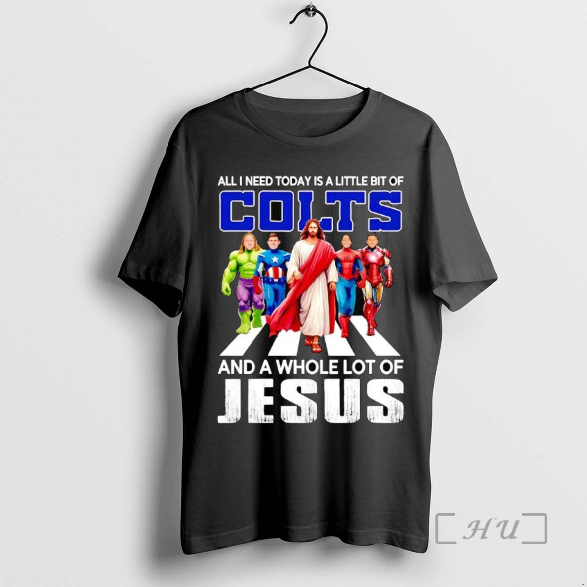 Trending Avengers All I Need Today Is A Little Bit Of Colts And A Whole Shirt Hoodie Sweatshirt | PurePodTees.com