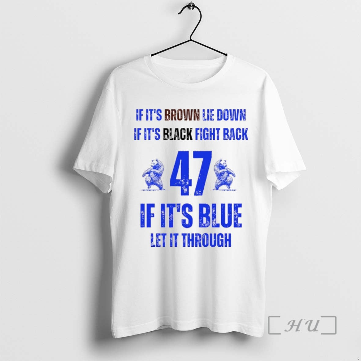 Trending Byu Cougars Football If Its Brown Lie Down If Its Black Fight Back 47 Shirt Hoodie Sweatshirt | PurePodTees.com