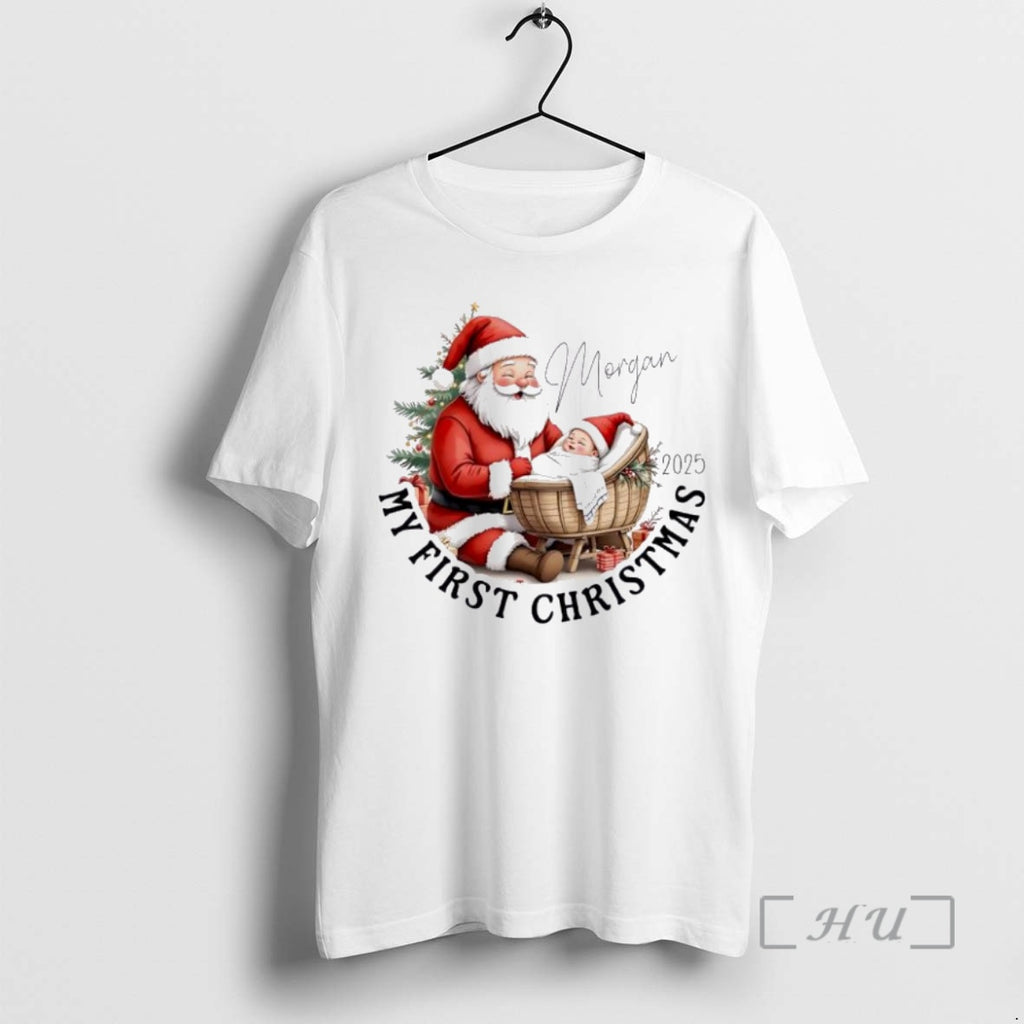 Trending Baby First Christmas Personalized Ornaments White Shirt Hoodie Sweatshirt | PurePodTees.com