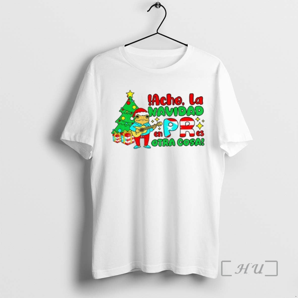 Trending Bad Bunny Puerto Rican Acho La Navidad En Pr Es Otra Cosa Merry Christmas Shirt Hoodie Sweatshirt | PurePodTees.com