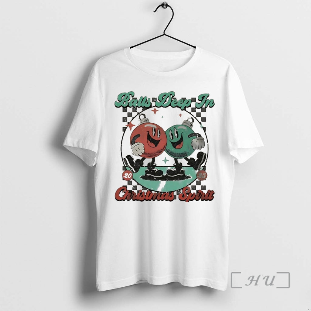 Trending Balls Deep In Christmas Spirit Vintage Christmas Shirt Hoodie Sweatshirt | PurePodTees.com