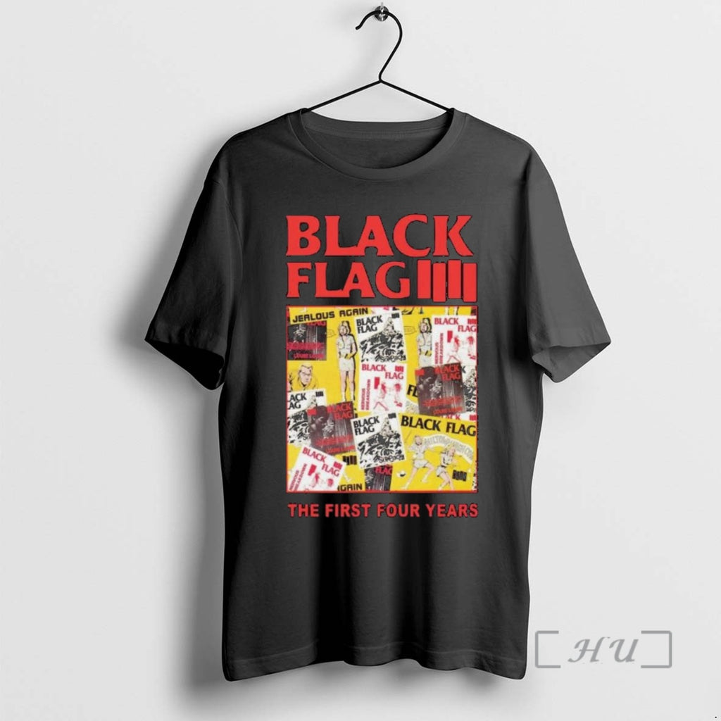 Trending Black Flag The First Four Years Shirt Hoodie Sweatshirt | PurePodTees.com