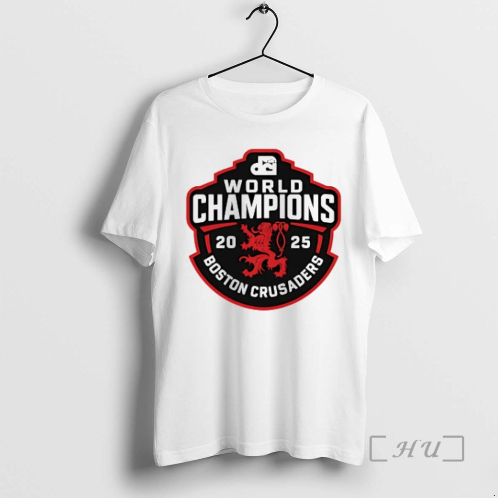 Trending Boston Crusaders 2025 World Champions Shirt Hoodie Sweatshirt | PurePodTees.com