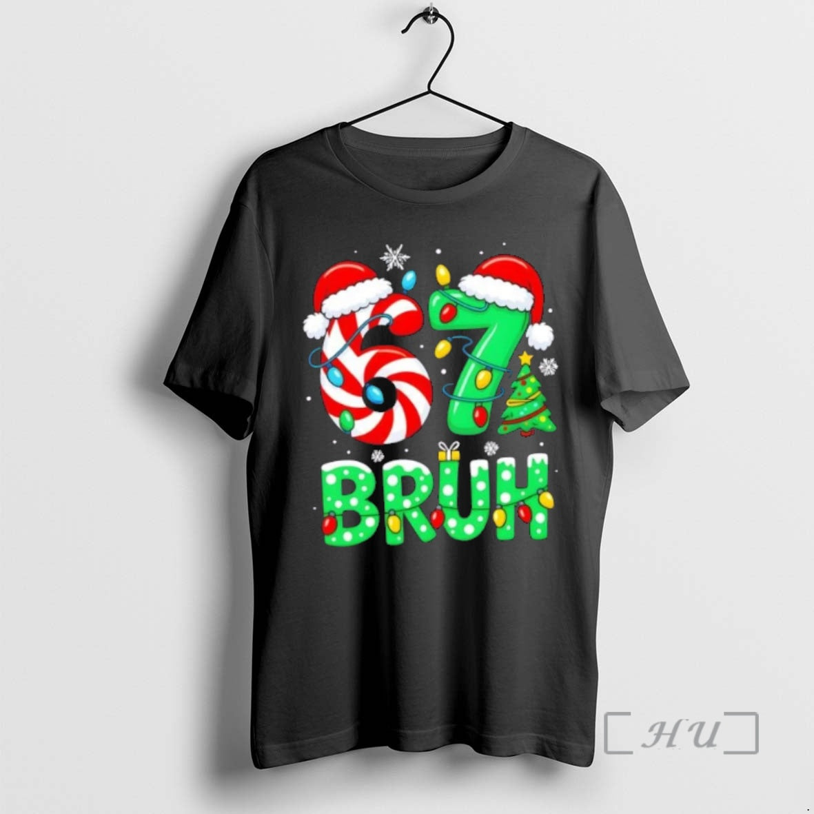 Trending Bruh 67 Six Seven 6 7 Meme Christmas Shirt Hoodie Sweatshirt | PurePodTees.com