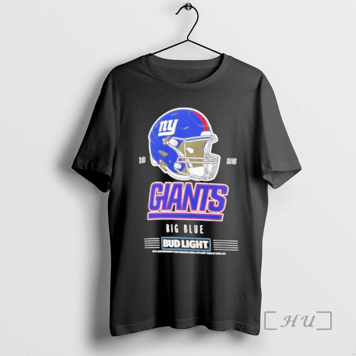 Trending Bud Light X New York Giants Big Blue Helmet Shirt Hoodie Sweatshirt | PurePodTees.com