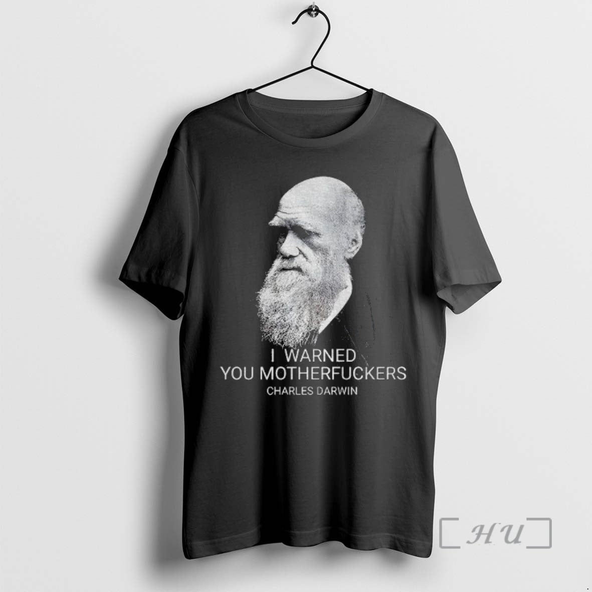 Trending Charles Darwin Big Face I Warned You Motherfuckers Vintage Shirt Hoodie Sweatshirt | PurePodTees.com