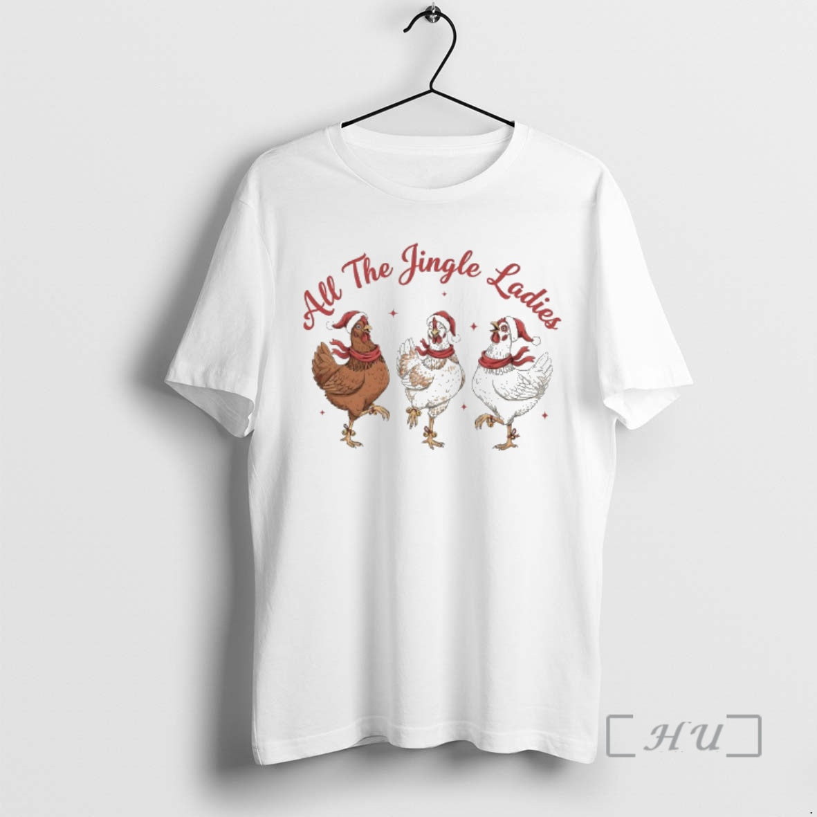 Trending Chickens All The Jingle Shirt Hoodie Sweatshirt | PurePodTees.com