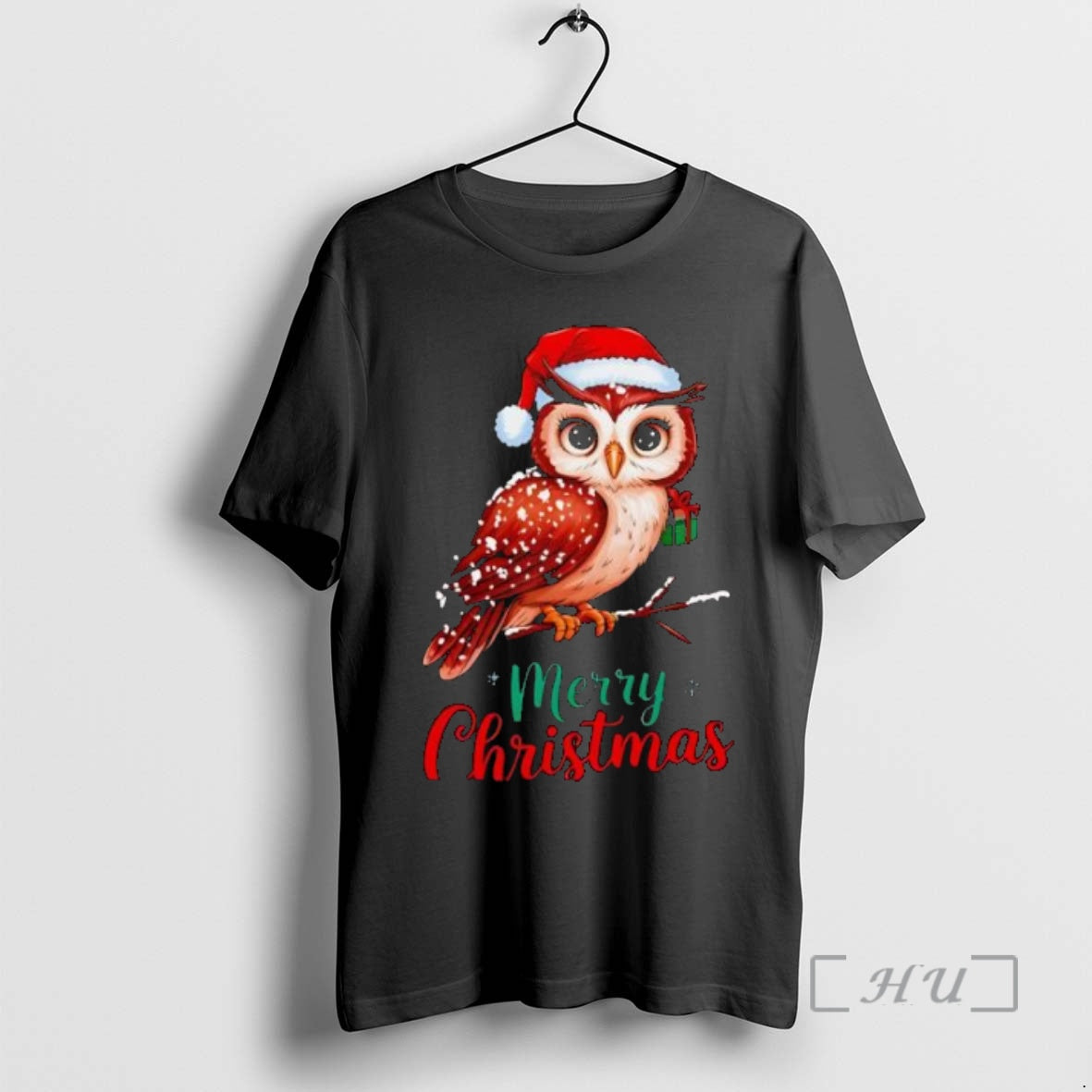 Trending Christmas Owl Festive Design Merry Christmas Shirt Hoodie Sweatshirt | PurePodTees.com