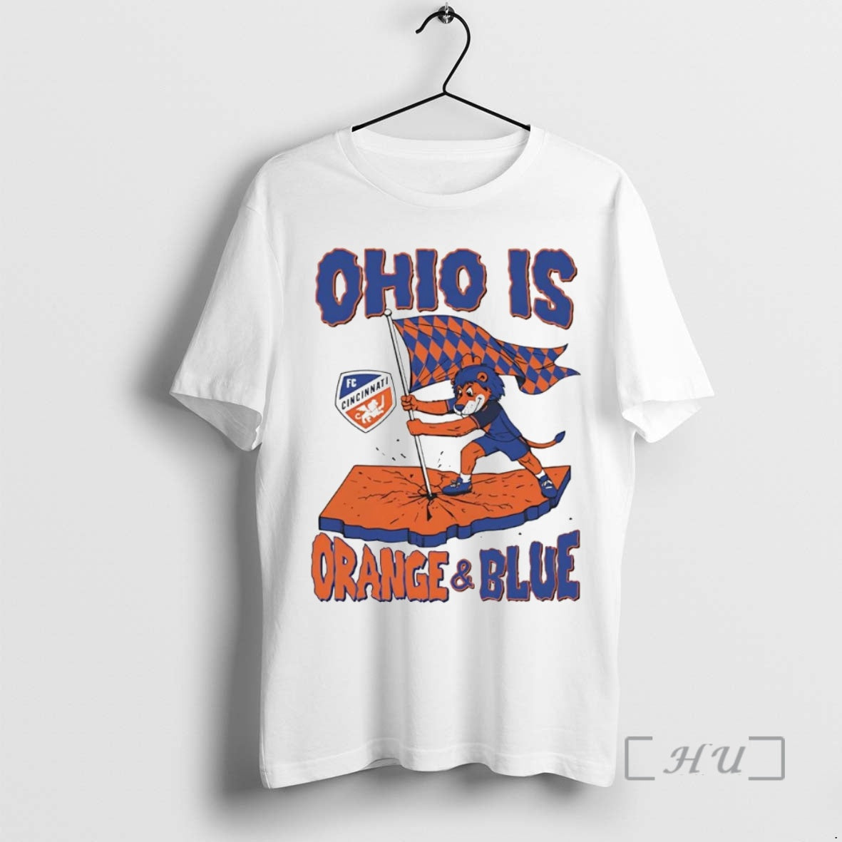 Trending Cincinnati Fc Ohio Is Orange And Blue Shirt Hoodie Sweatshirt | PurePodTees.com