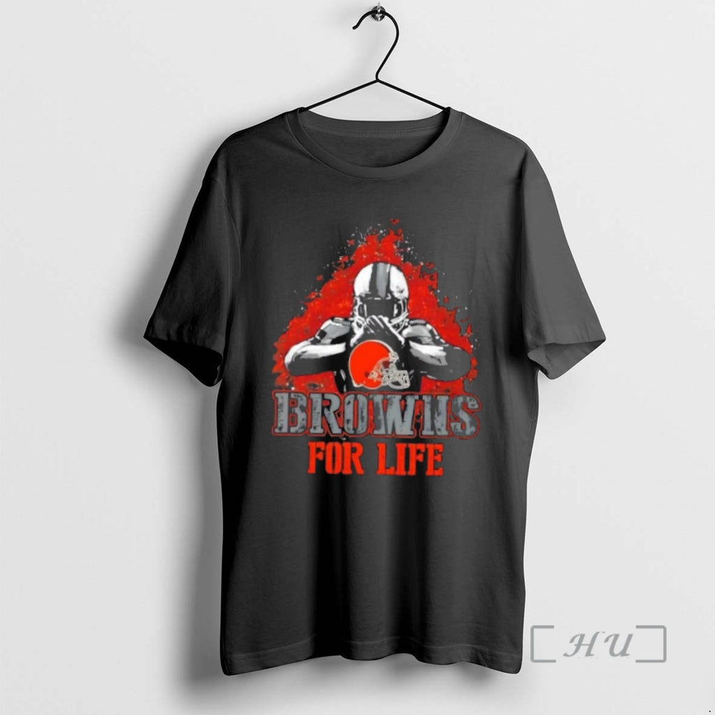 Trending Cleveland Browns Football For Life Shirt Hoodie Sweatshirt | PurePodTees.com