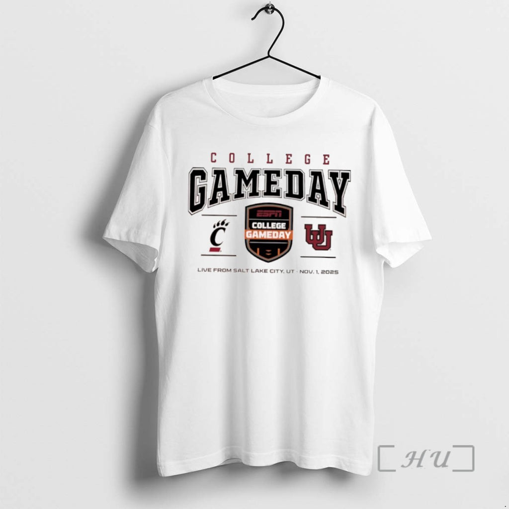 Trending College Gameday Cincinnati Bearcats Vs Utah Utes Live From Salt Lake City Ut November Shirt Hoodie Sweatshirt