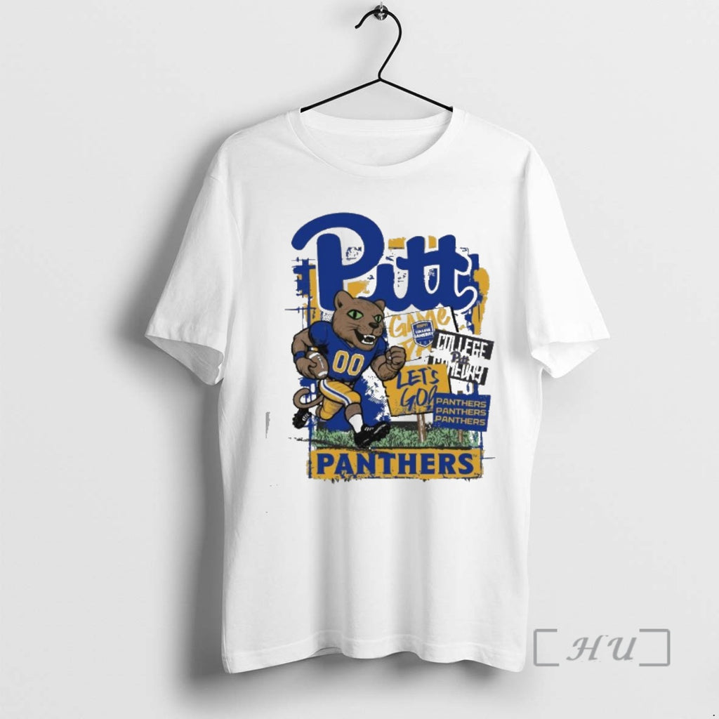 Trending College Gameday Pitt Mascot Runner 2025 Shirt Hoodie Sweatshirt | PurePodTees.com
