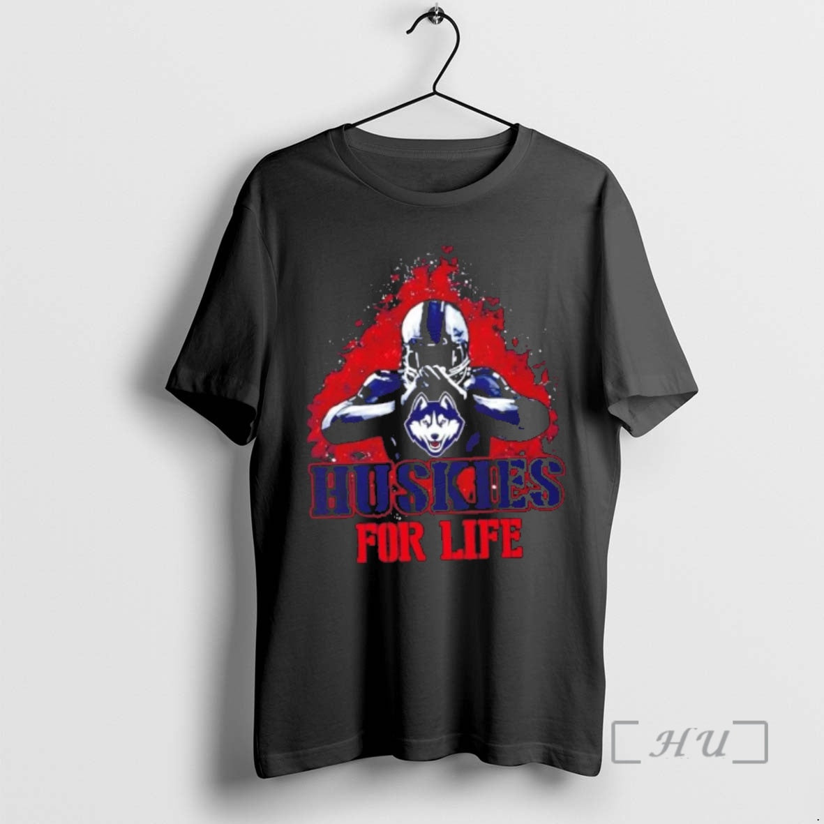 Trending Connecticut Huskies Football For Life Shirt Hoodie Sweatshirt | PurePodTees.com
