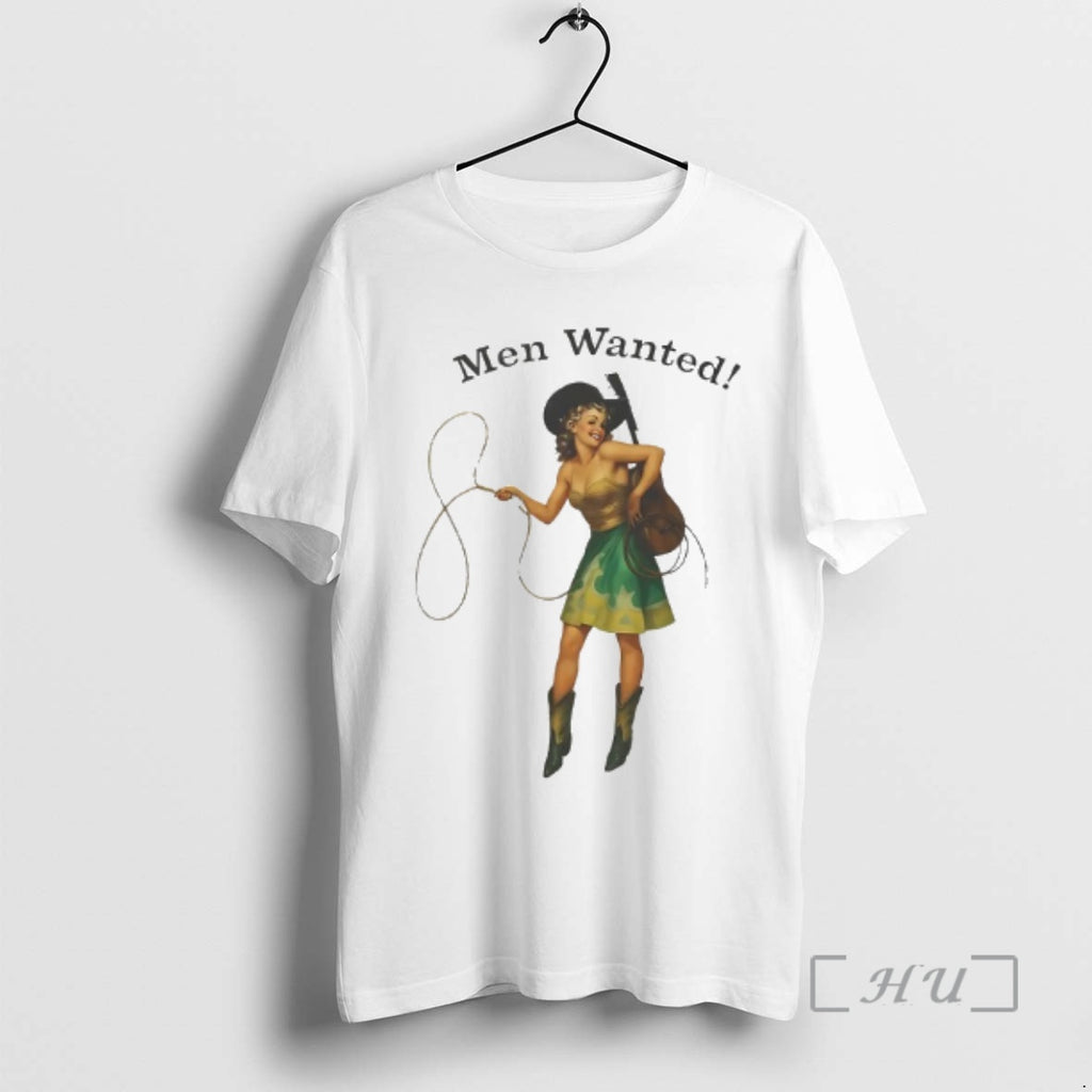 Trending Cowgirl Holding Robe And Guitar Men Wanted Shirt Hoodie Sweatshirt | PurePodTees.com