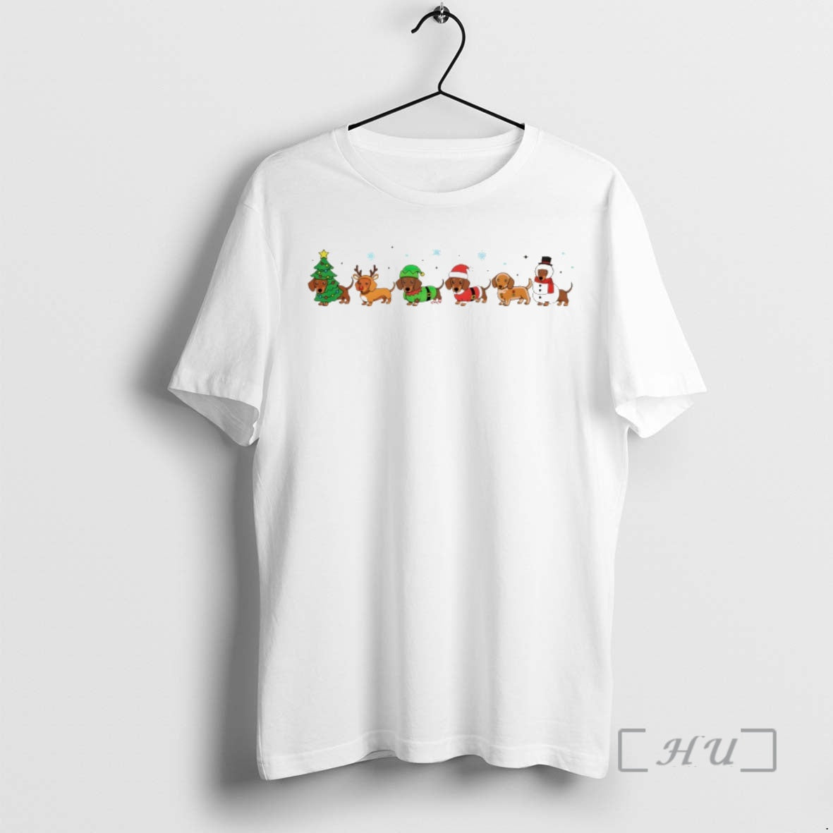 Trending Cute Sausage Dog Santa Character Merry Christmas Shirt Hoodie Sweatshirt | PurePodTees.com