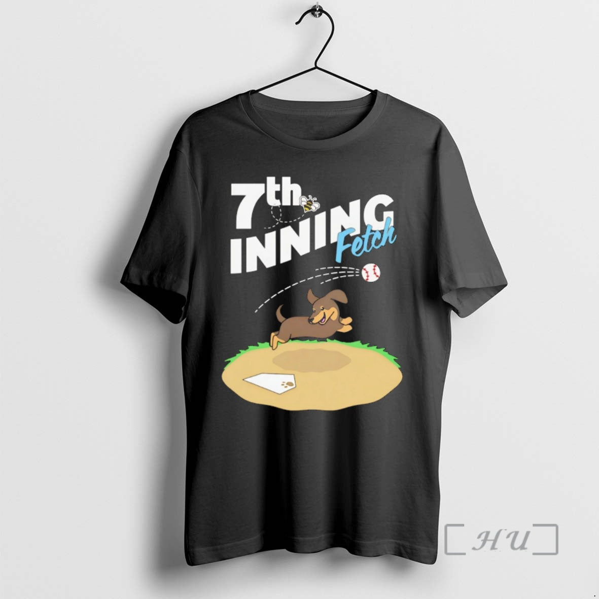 Trending Dachshund Dog 7th Inning Fetch Cartoons Baseball Christmas Shirt Hoodie Sweatshirt | PurePodTees.com