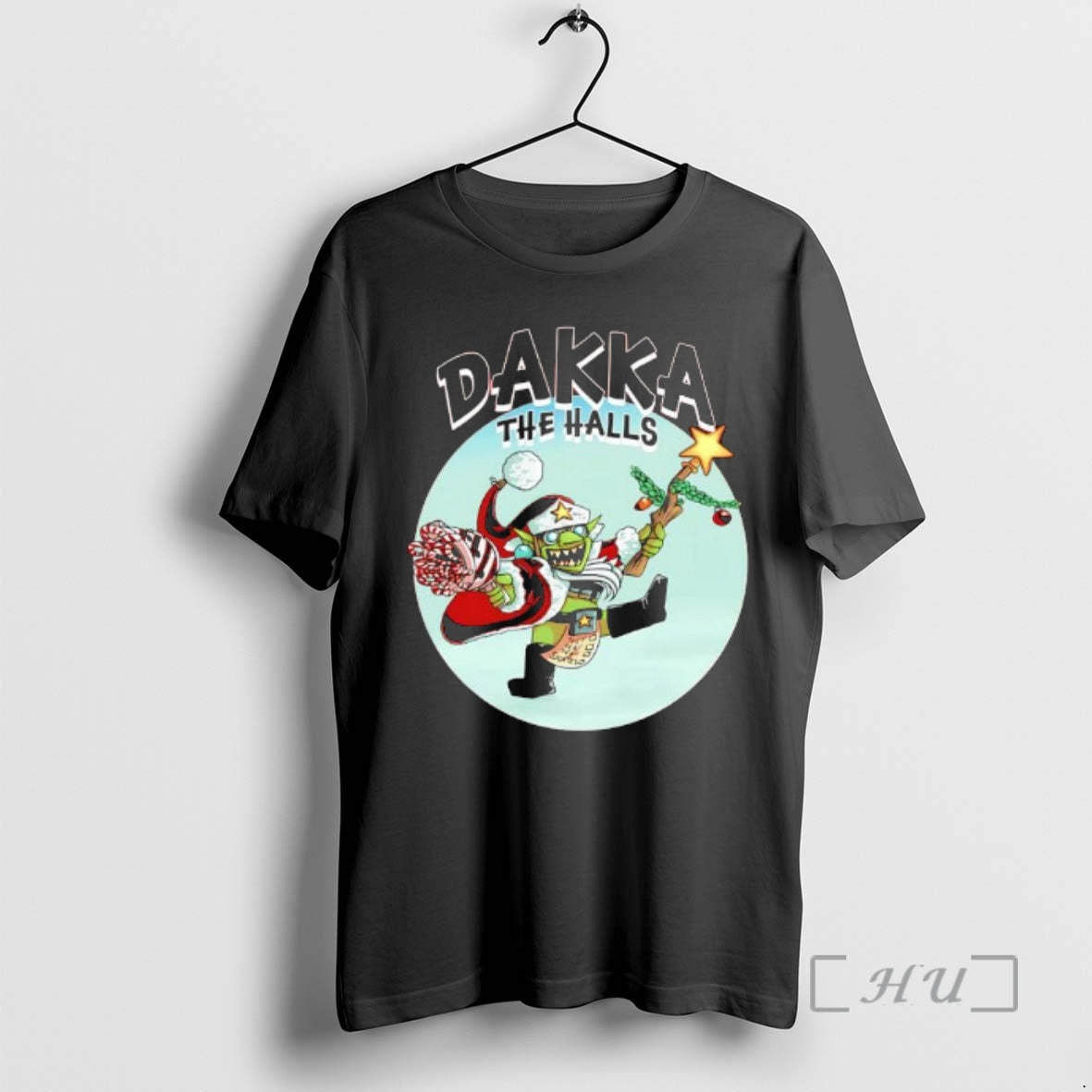 Trending Dakka The Halls Christmas Da Red Gobbo Shirt Hoodie Sweatshirt | PurePodTees.com