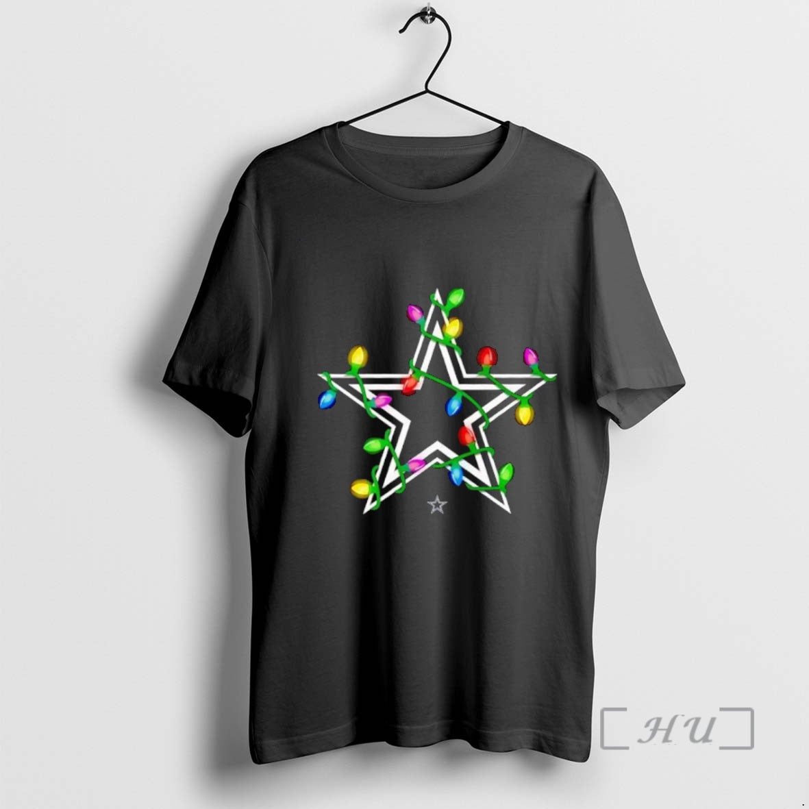 Trending Dallas Cowboys Logo Holiday Lights Shirt Hoodie Sweatshirt | PurePodTees.com
