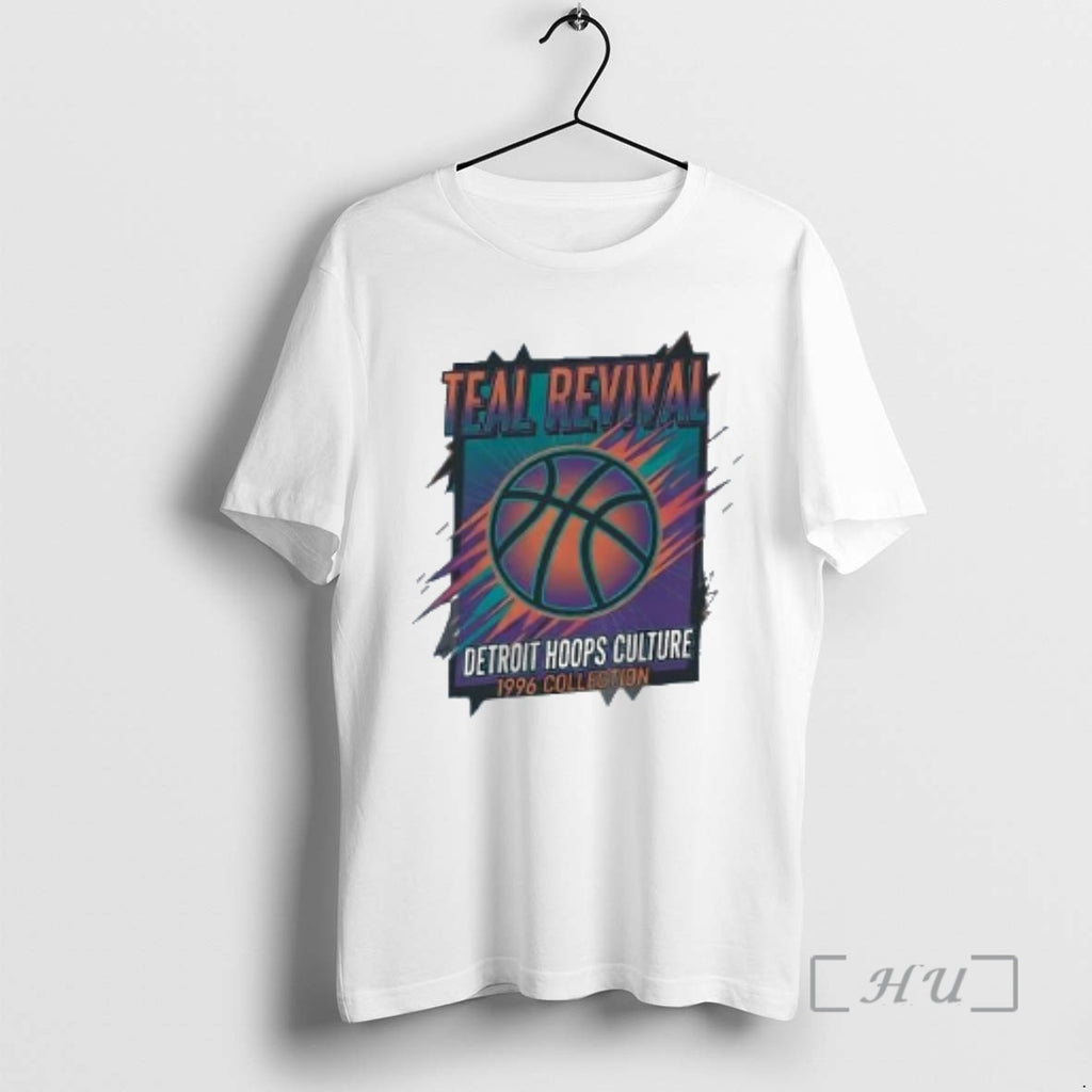 Trending Detroit Pistons Teal Revival Detroit Hoops Culture Shirt Hoodie Sweatshirt | PurePodTees.com