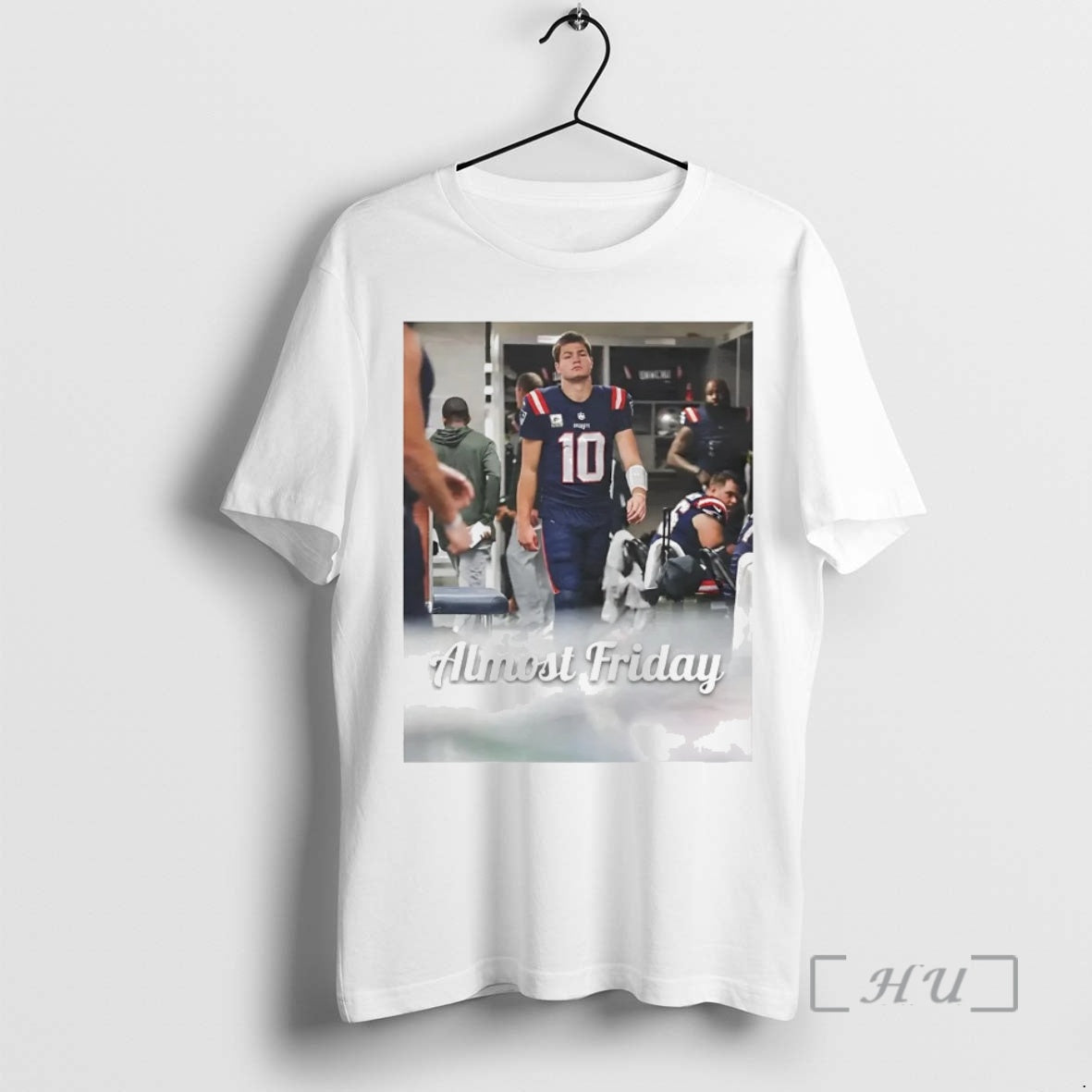 Trending Drake Maye Locker Room Ne Patriots Shirt Hoodie Sweatshirt | PurePodTees.com