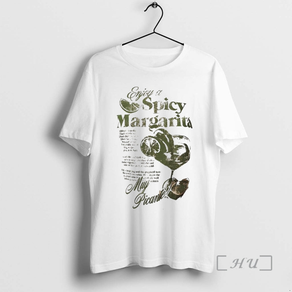 Trending Enjoy A Spicy Margarita Muy Ppicante Shirt Hoodie Sweatshirt | PurePodTees.com