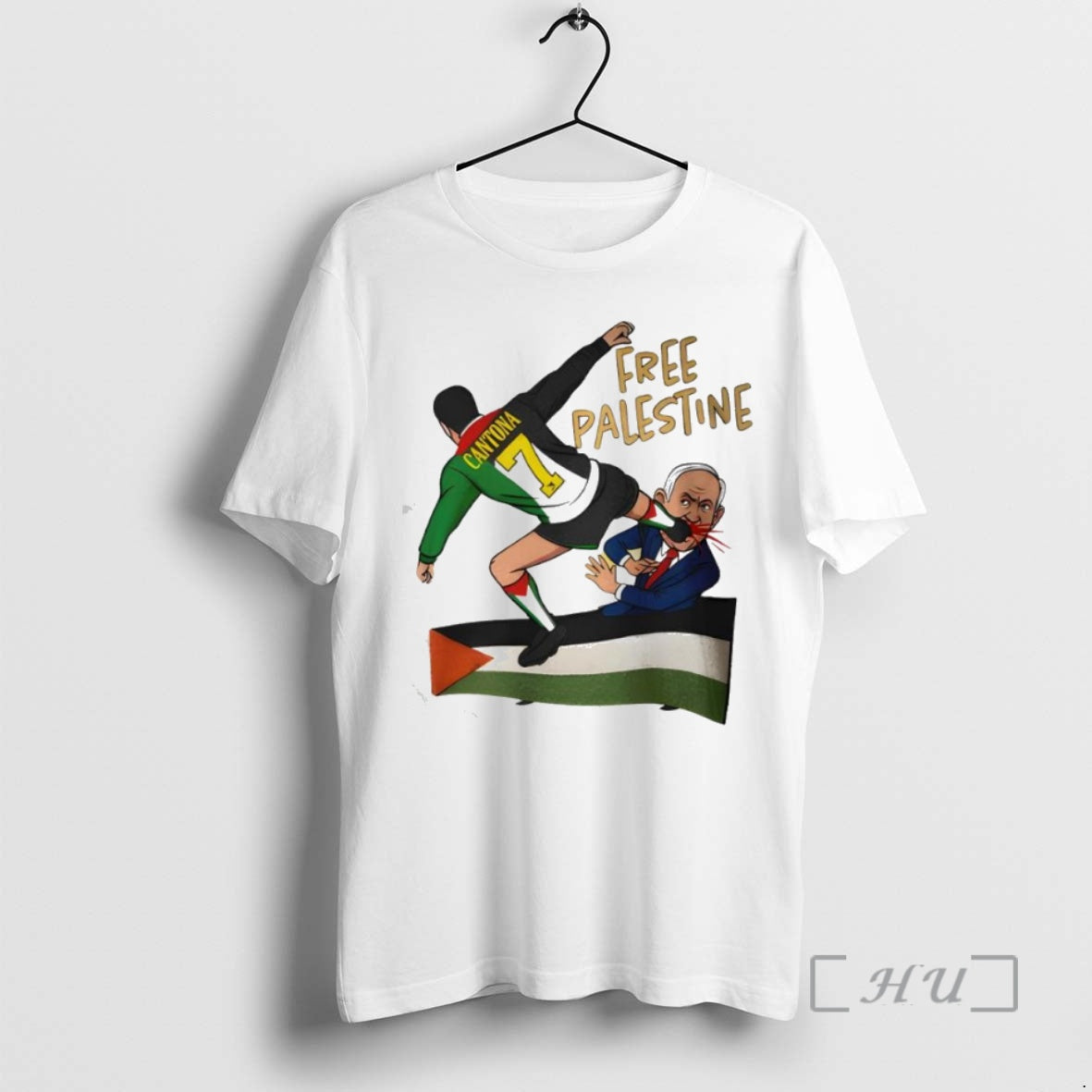 Trending Eric Cantona Free Palestine Shirt Hoodie Sweatshirt | PurePodTees.com