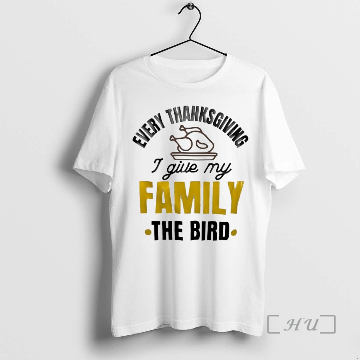 Trending Every Thanksgiving I Give My Family The Bird Circle Shirt Hoodie Sweatshirt | PurePodTees.com