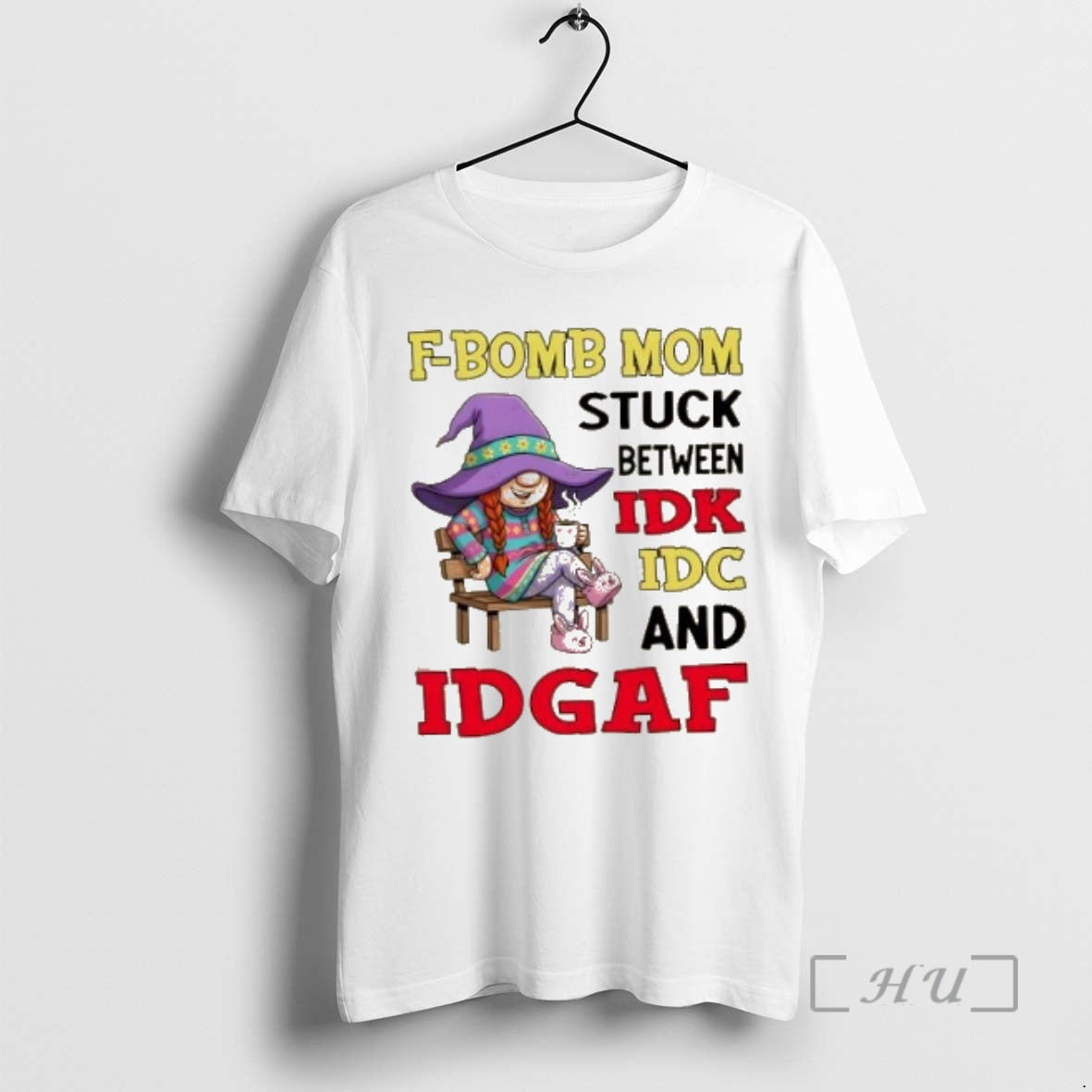 Trending F Bomb Mom Stuck Between Idk Idc And Idgaf Shirt Hoodie Sweatshirt | PurePodTees.com