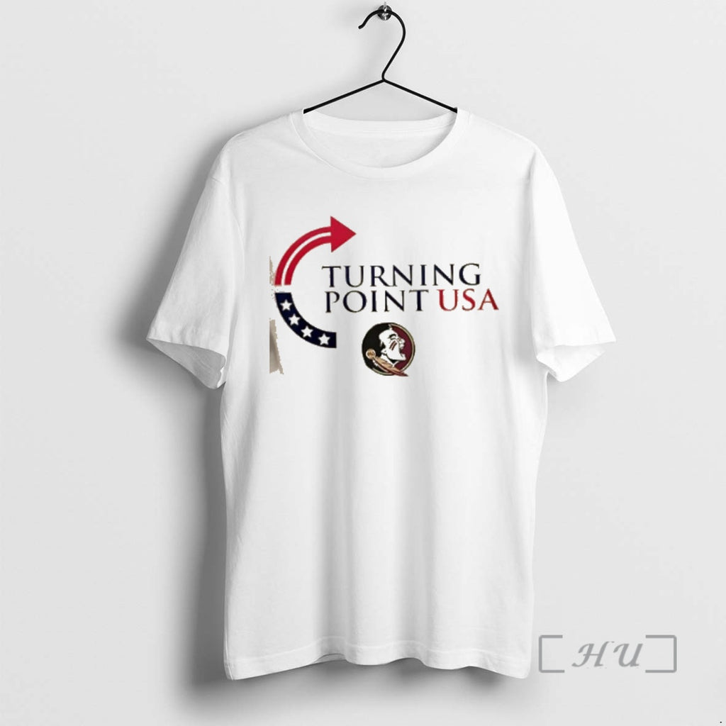 Trending Florida State Seminoles X Freedom Turning Point Usa Charlie Kirk 2 Sided Premium Shirt Hoodie Sweatshirt