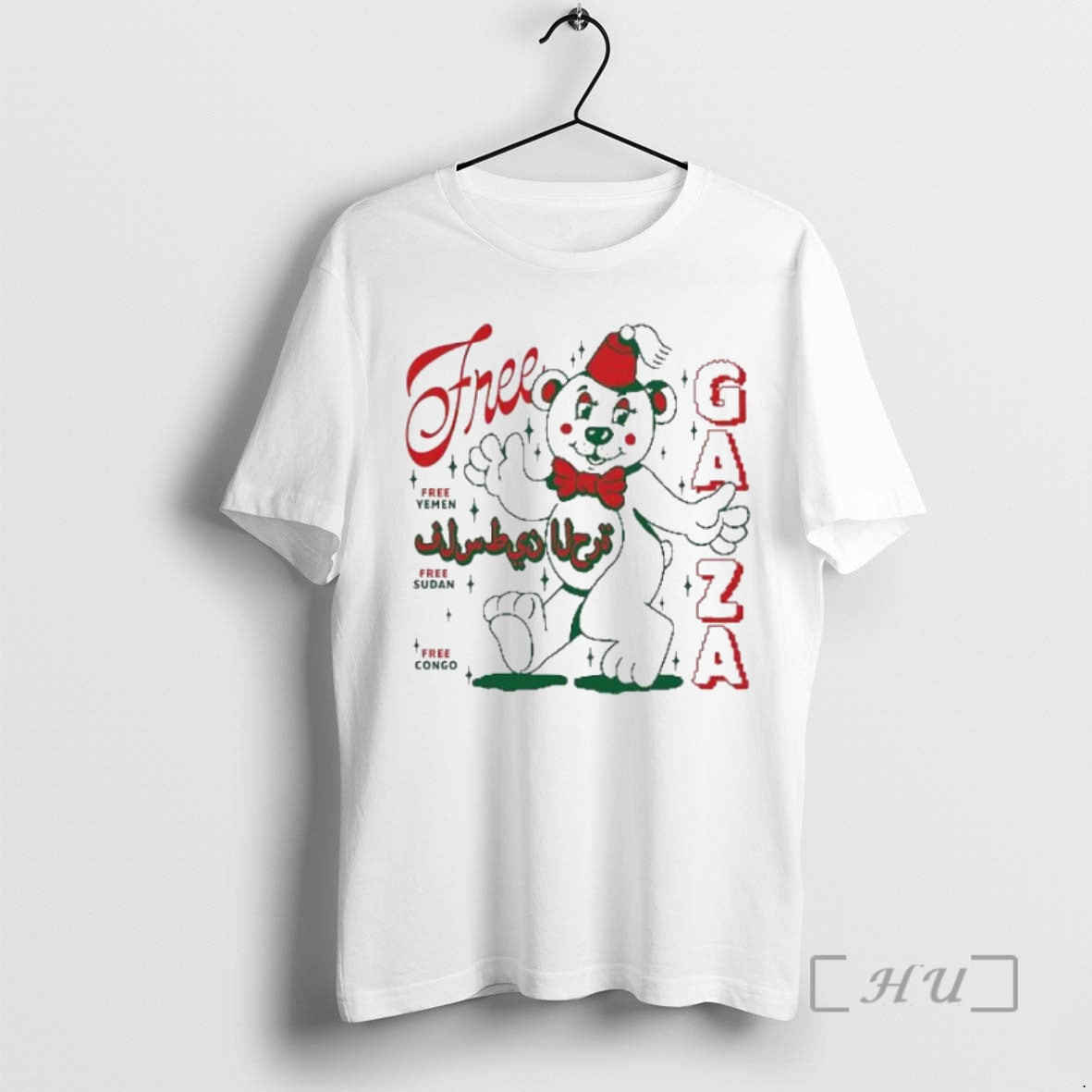 Trending Free Gaza Bear Cute Shirt Hoodie Sweatshirt | PurePodTees.com
