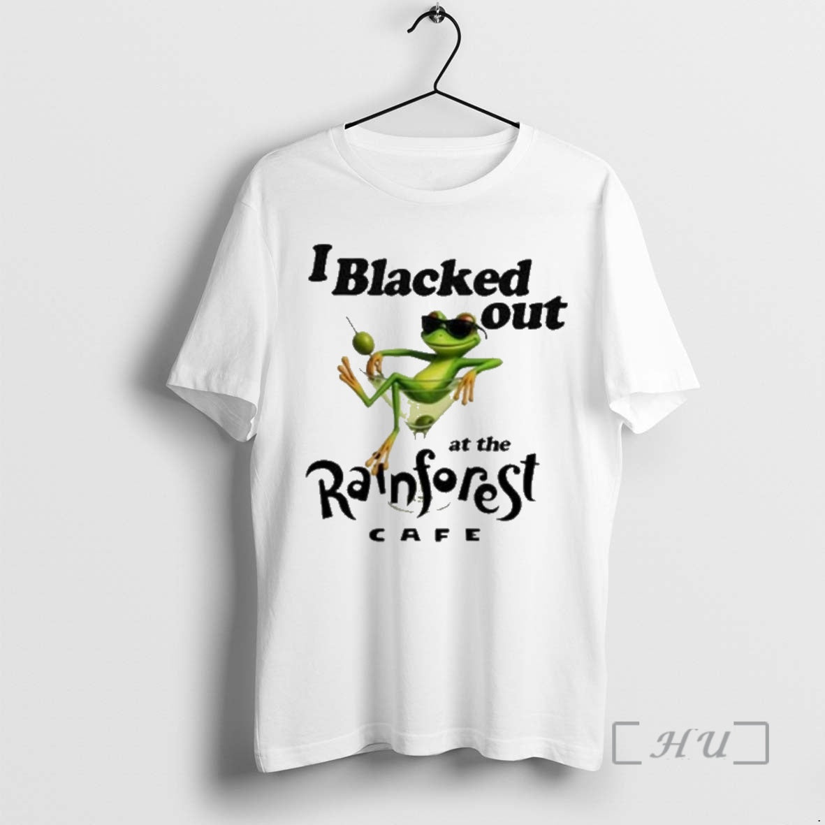Trending Frog Martini Glass I Blacked Out At The Rainforest Cafe Graphic Shirt Hoodie Sweatshirt | PurePodTees.com