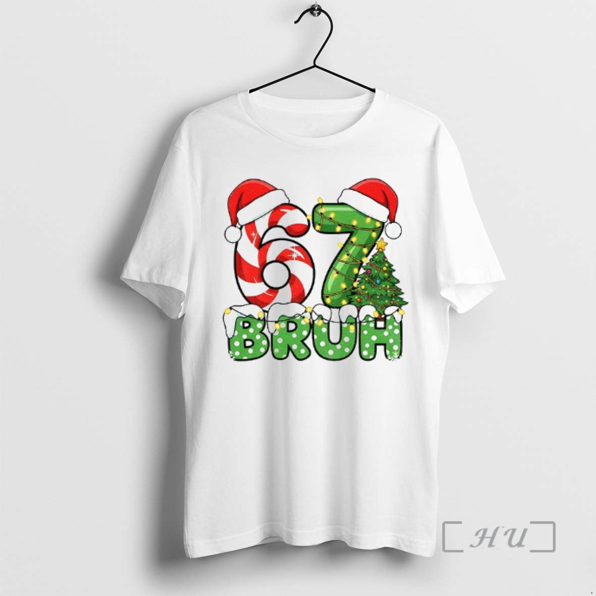 Trending Funny Santa Bruh Christmas Meme Six Seven 67 Shirt Hoodie Sweatshirt | PurePodTees.com