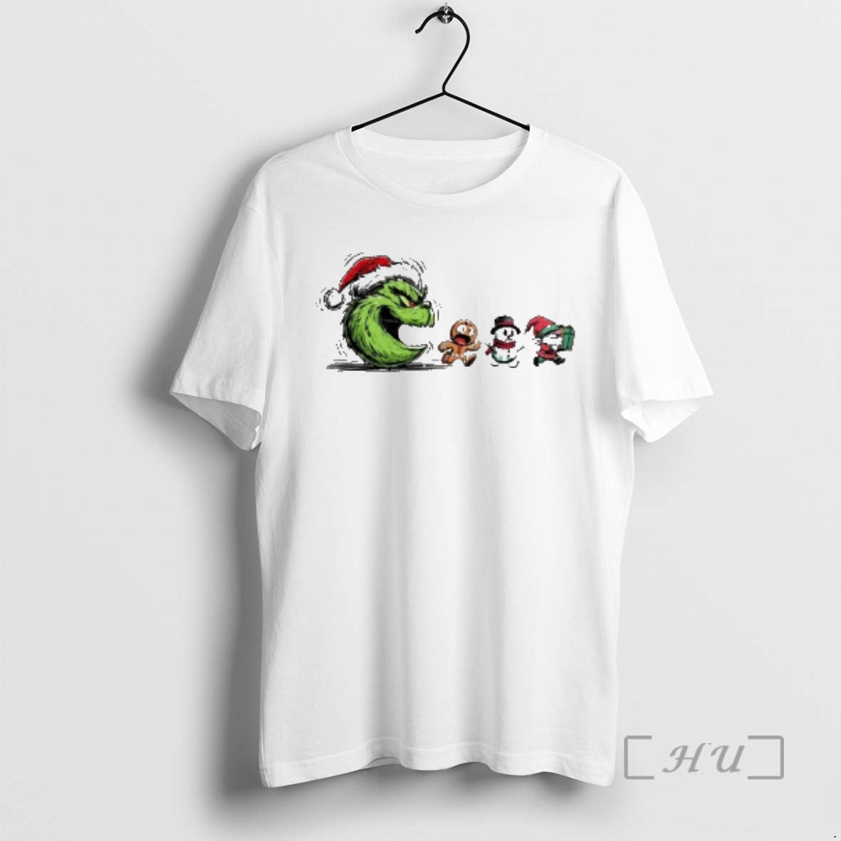 Trending G Man Grinch Santa Funny Pac Man Christmas Shirt Hoodie Sweatshirt | PurePodTees.com