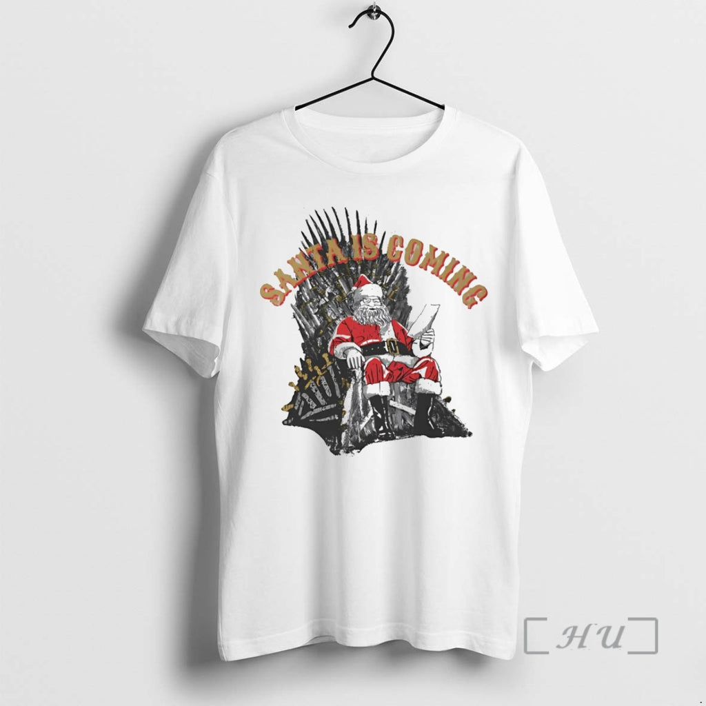 Trending Game Of Thrones Santa Is Coming Christmas Shirt Hoodie Sweatshirt | PurePodTees.com