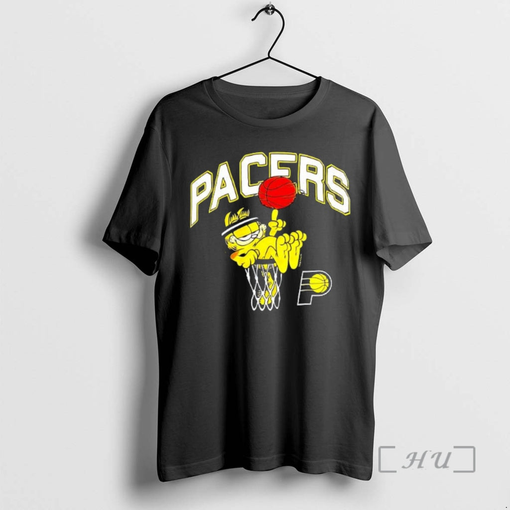 Trending Garf X Indiana Pacers Basketball Team Graphic Shirt Hoodie Sweatshirt | PurePodTees.com