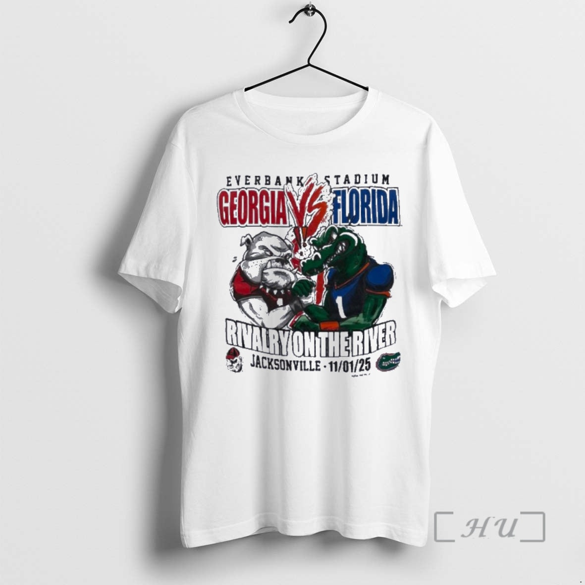Trending Georgia Bulldog Vs Florida Gators 2025 Rivalry On The River Gameday Premium T Shirts Hoodie Sweatshirt
