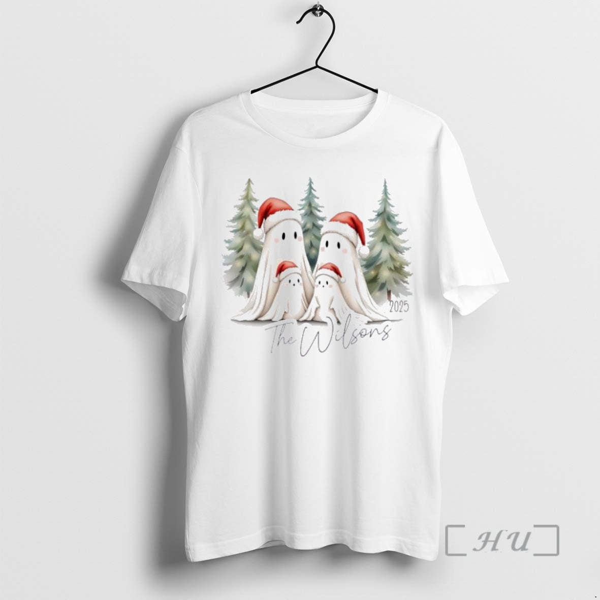 Trending Ghost Family Christmas Personalized Ornaments White Shirt Hoodie Sweatshirt | PurePodTees.com