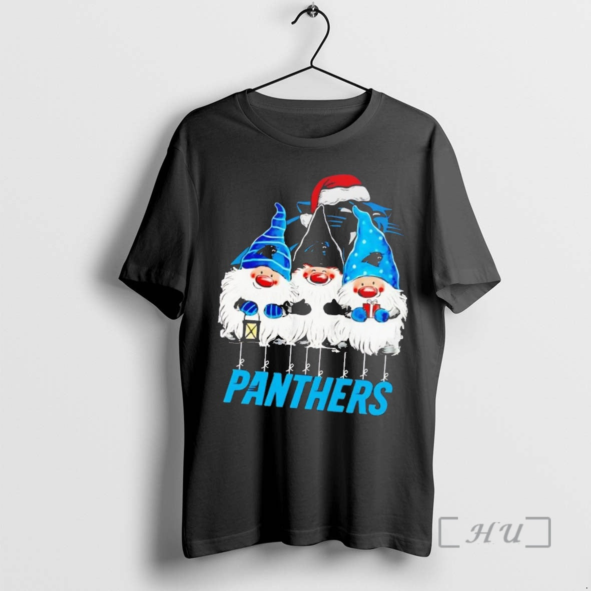 Trending Gnomes Carolina Panthers Merry Christmas Shirt Hoodie Sweatshirt | PurePodTees.com