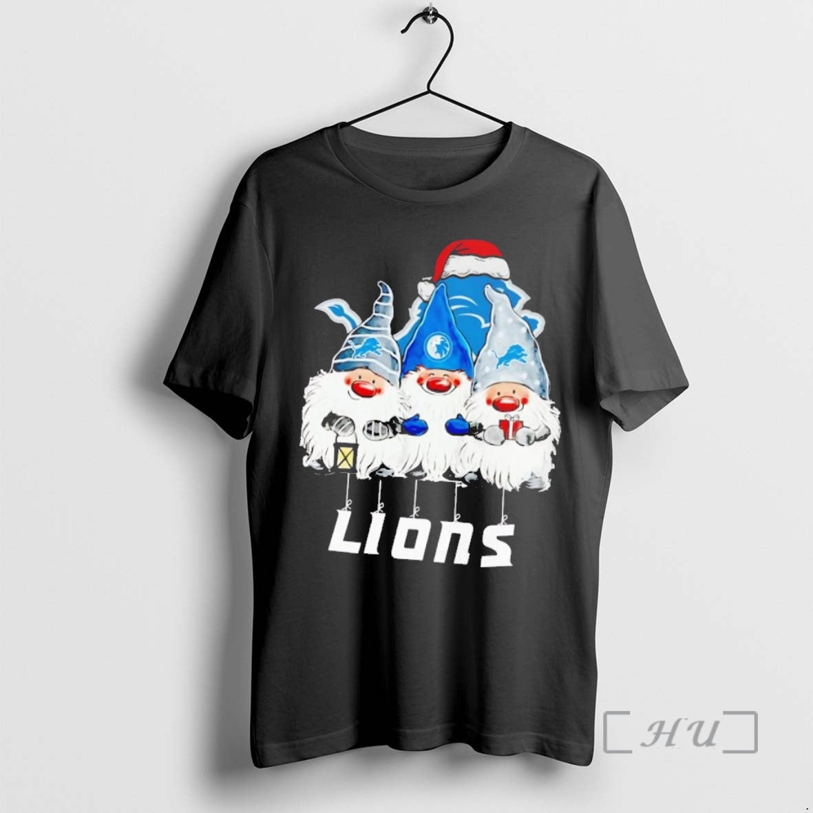 Trending Gnomes Detroit Lions Merry Christmas Shirt Hoodie Sweatshirt | PurePodTees.com