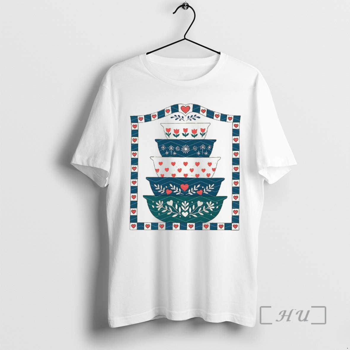 Trending Grannys Pyrex Stacked Bowls Classic Shirt Hoodie Sweatshirt | PurePodTees.com