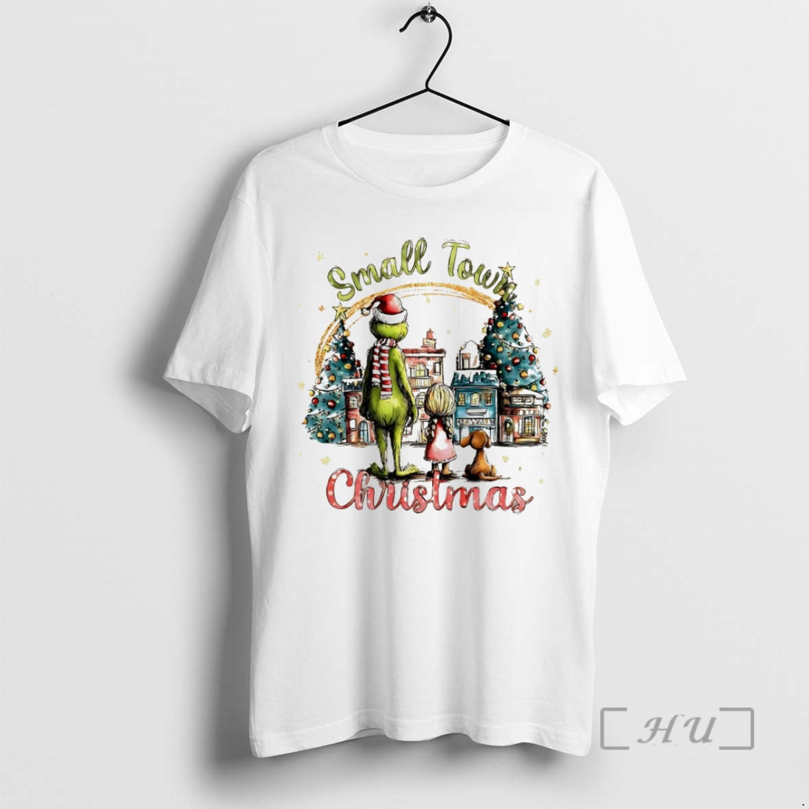 Trending Grinch And Friends Small Town Christmas Christmas Shirt Hoodie Sweatshirt | PurePodTees.com