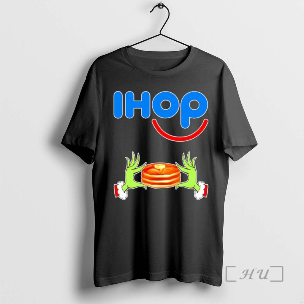 Trending Grinch Hand Love Ihop Christmas 2025 Shirt Hoodie Sweatshirt | PurePodTees.com