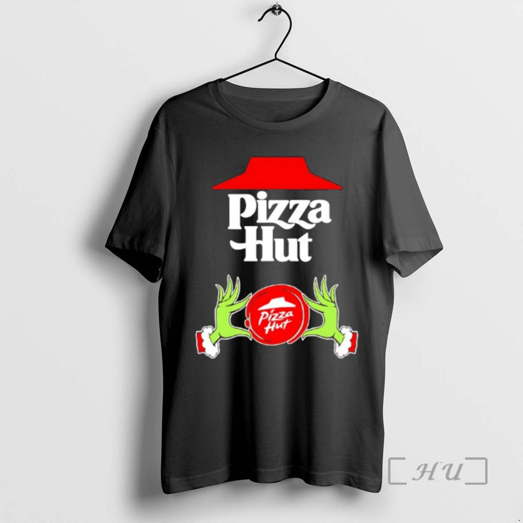 Trending Grinch Hand Love Pizza Hut Christmas 2025 Shirt Hoodie Sweatshirt | PurePodTees.com